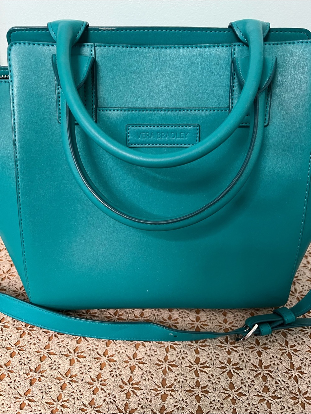 Vera Bradley Teal Structured Tote